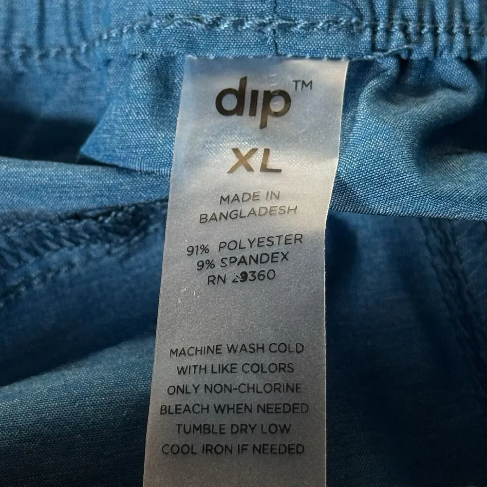 NWT Dip Sz XL 4 Way Stretch Board Shorts Mens XL Teal Blue Swim Trunks